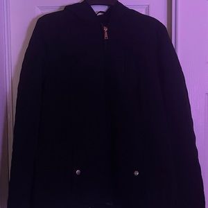 Box pattern jacket / black / L